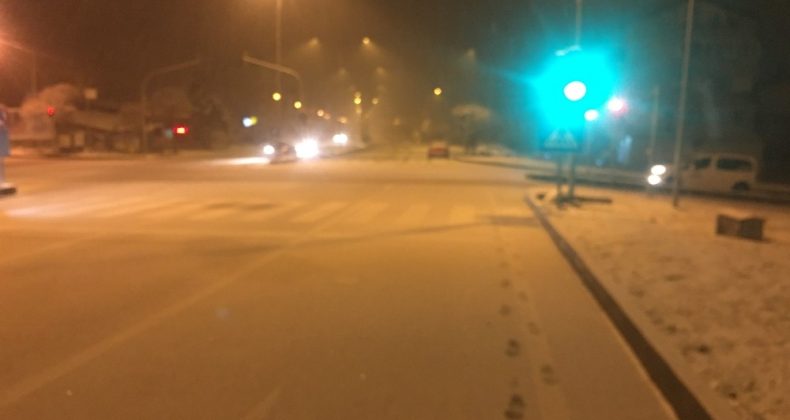 Osmaneli’de kar yağışı etkili oldu