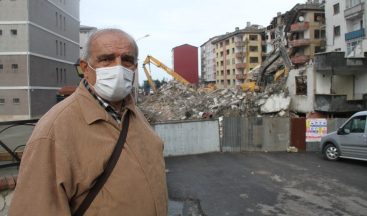 Rize’de kentsel dönüşüm çalışmaları kapsamında yıkımlar sürüyor