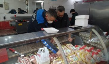 Salihli zabıtasından kasap denetimi