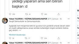 Samsunspor Başkanı Yıldırım özür diledi
