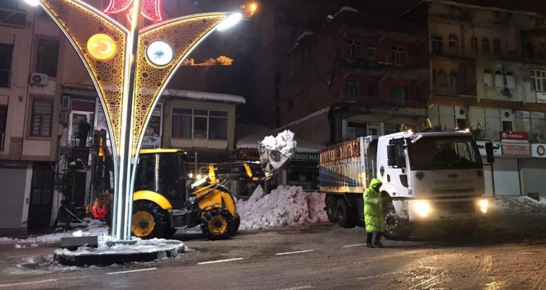 Şemdinli Belediyesinden kar mesaisi