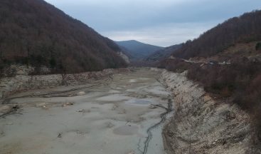 Sinop’un içme suyu barajında korkutan görüntü