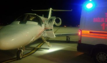 Uçak ambulans 2,5 aylık bebek için havalandı