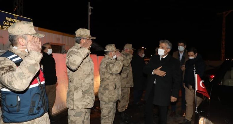 Vali Makas yeni yıla güvenlik güçleriyle girdi